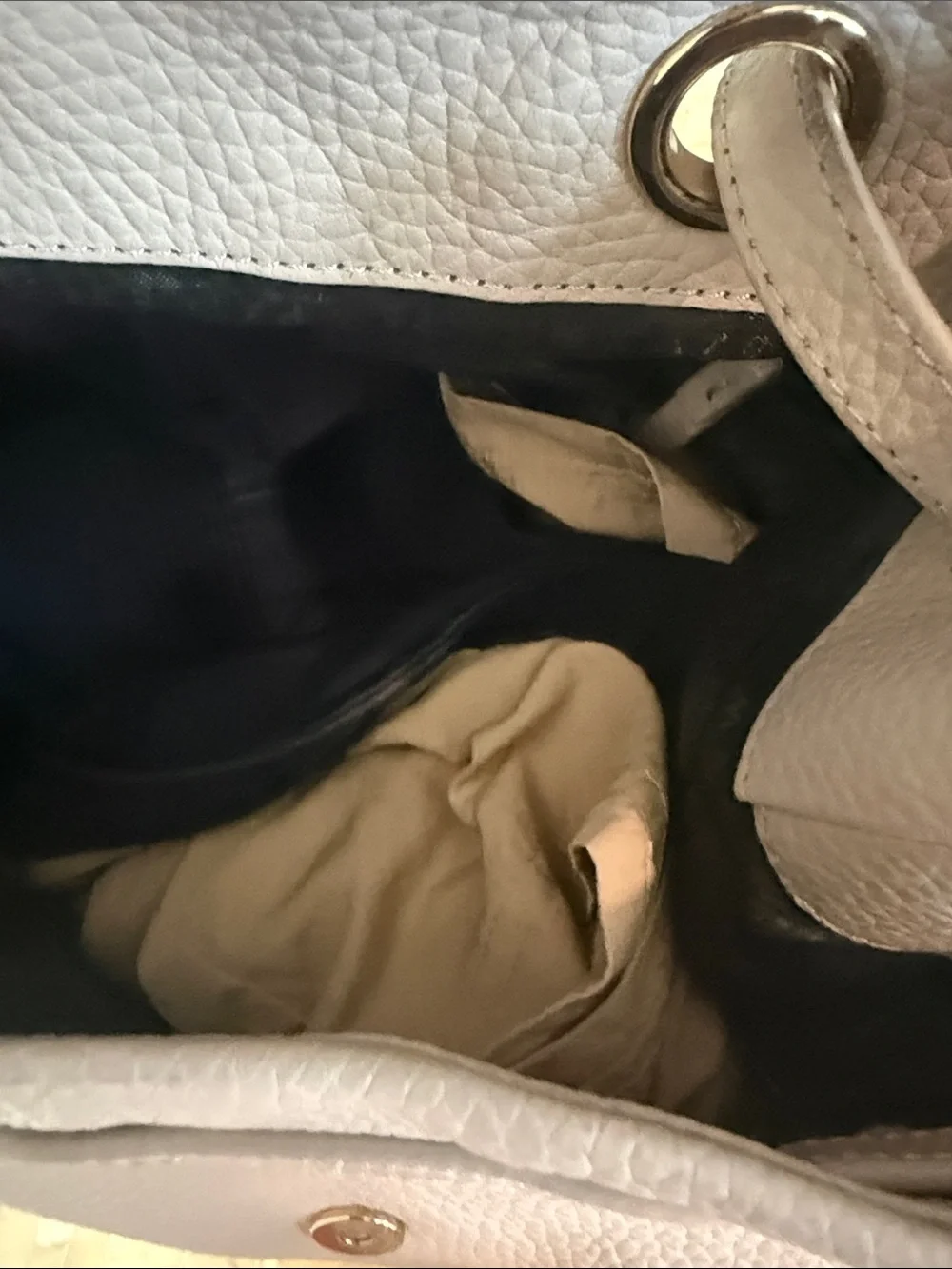 Kate Spade Pebbled Leather Mini Backpack in Soft Mauve - Picture 5 of 7